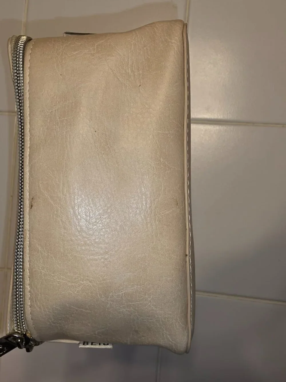 BEIS Beige Makeup Travel Toiletry Bag